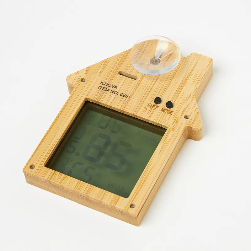 Personalized Bamboo Digital Home Thermometer