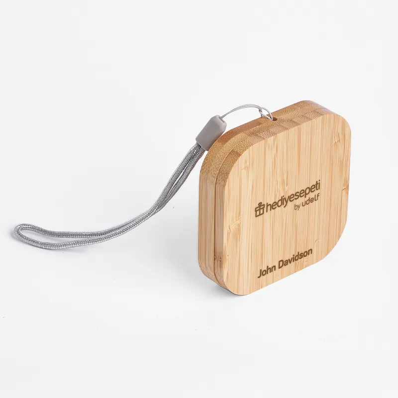 Personalized Bamboo Multi Charging Cable Set for Corporate Gift