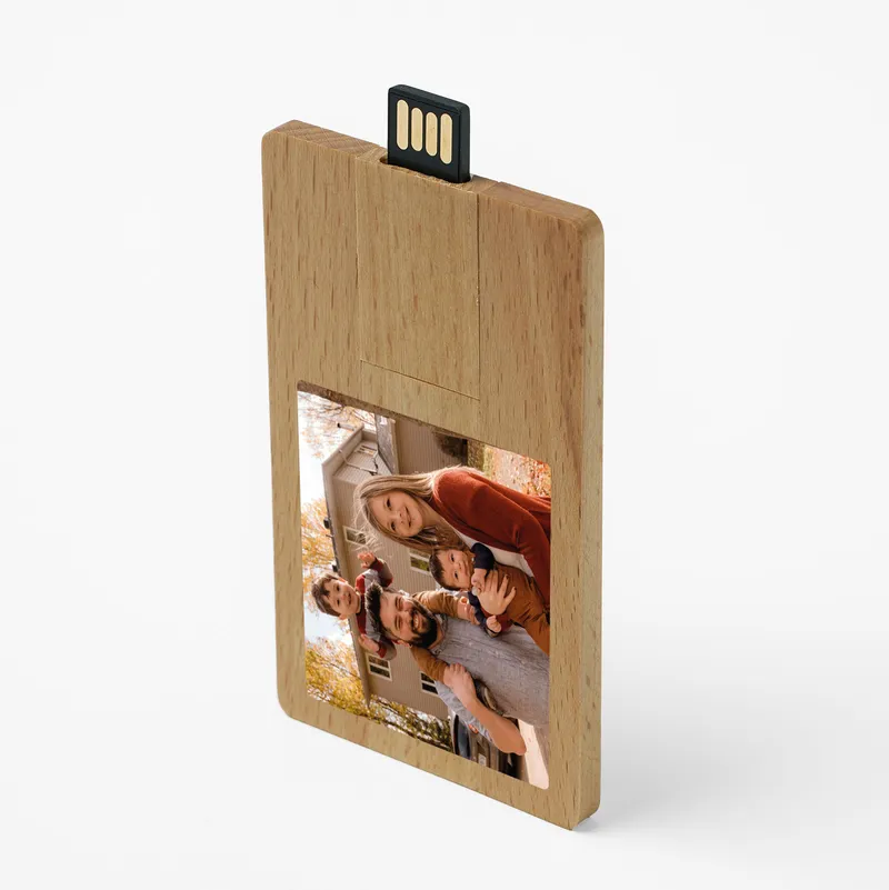 Personalised Bamboo USB Drive with Photo 32GB