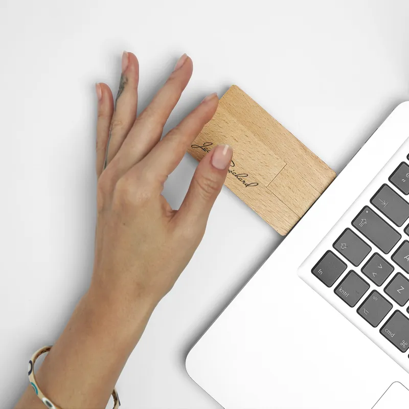 Personalised Bamboo USB Flash Drive 32GB