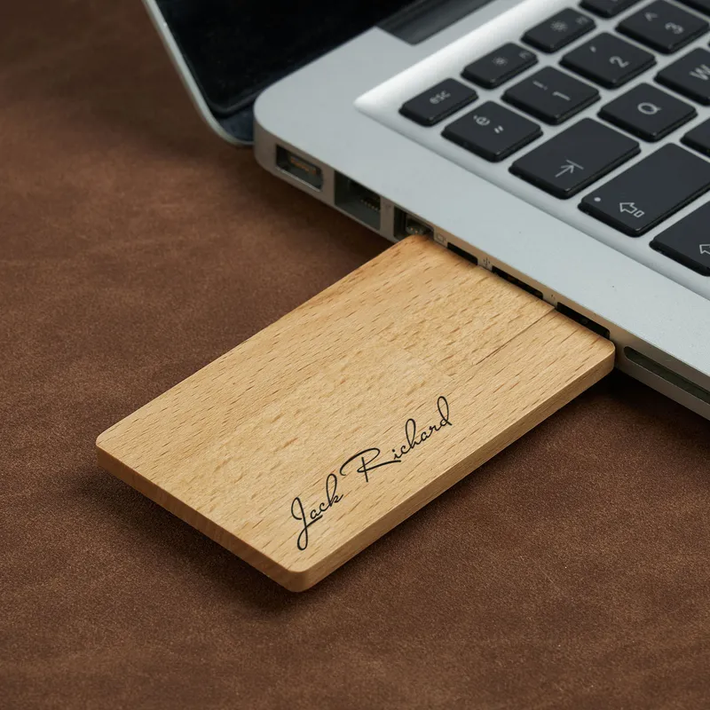 Personalised Bamboo USB Flash Drive 32GB