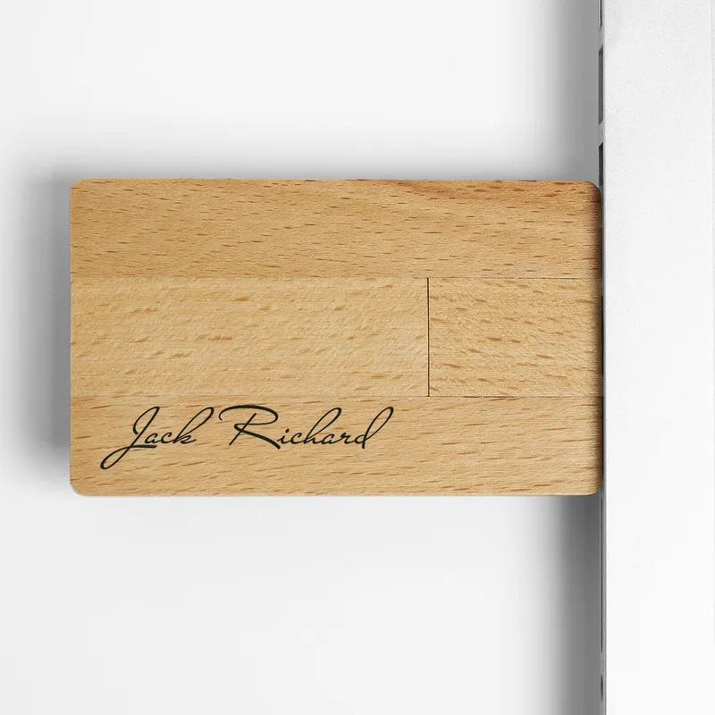 Personalised Bamboo USB Flash Drive 32GB