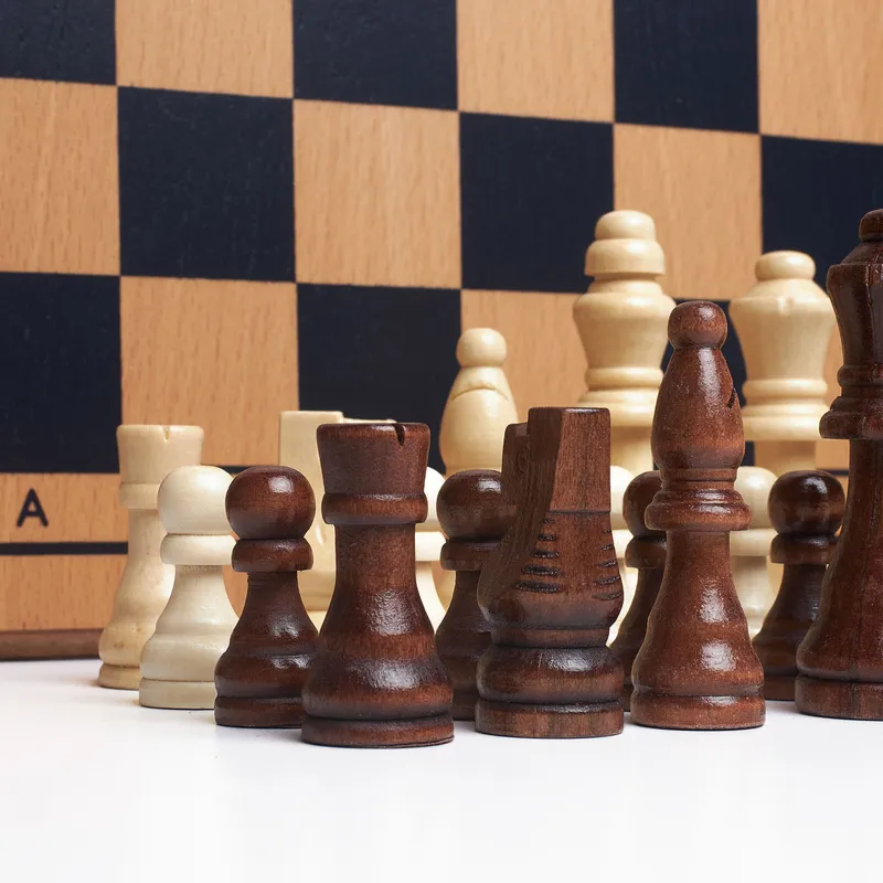 Personalized Beech Wood Chess Set