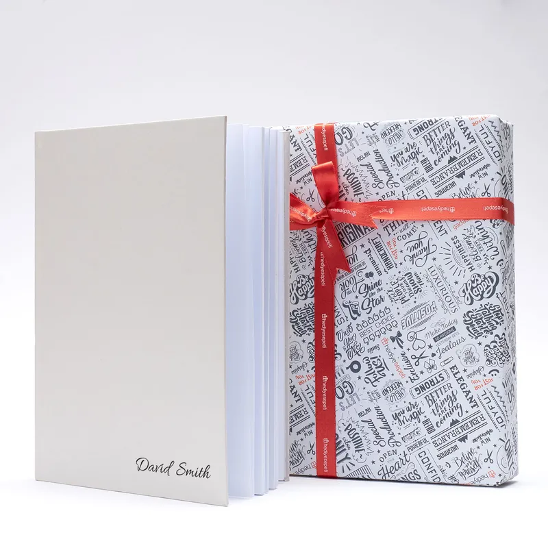 Personalized Beige Notebook with Signature Style