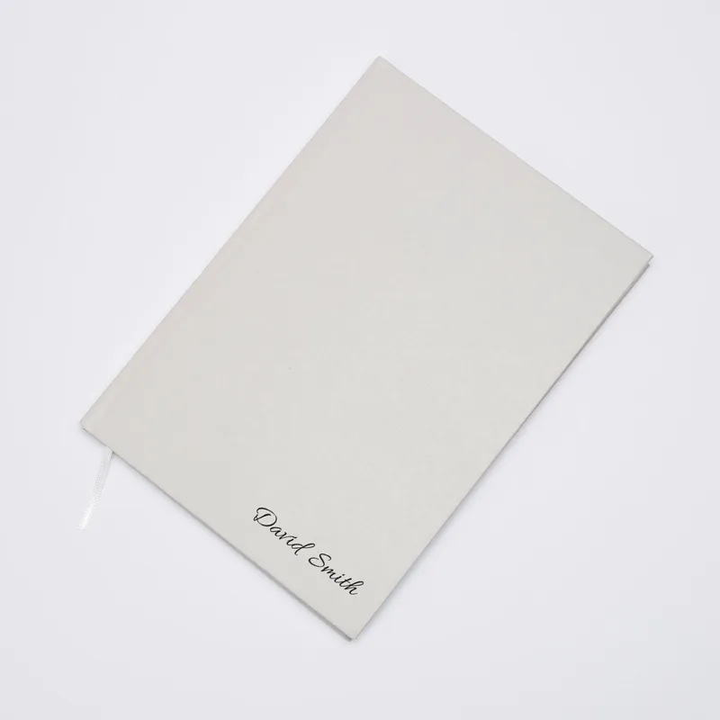 Personalized Beige Notebook with Signature Style