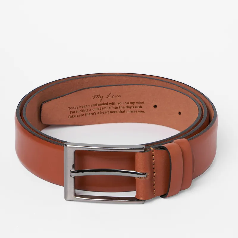 Personalized Belt Initials and Inside Message