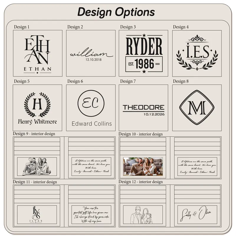 Personalized Bifold Leather Wallet – Custom Exterior & Interior, Name, Photo & Message