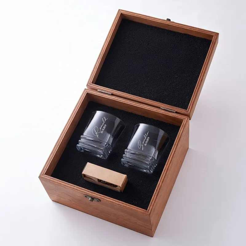 Personalised Whiskey Glass Set for Anniversaries and Birthdays