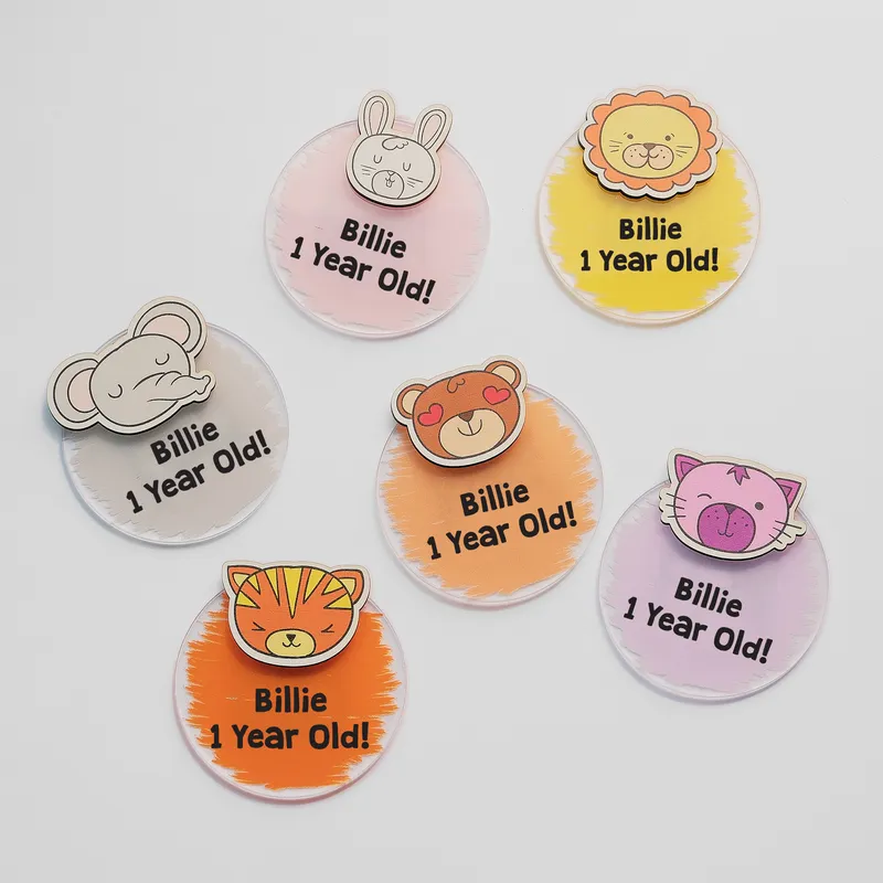 Personalized Birthday Magnets 10-Pack Keepsake Gift