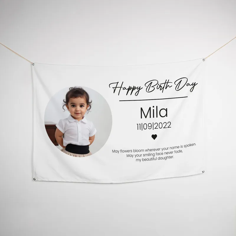 Personalised Birthday Party Poster with Photo and Name