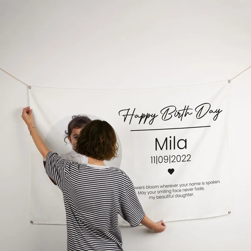 Personalised Birthday Party Poster with Photo and Name