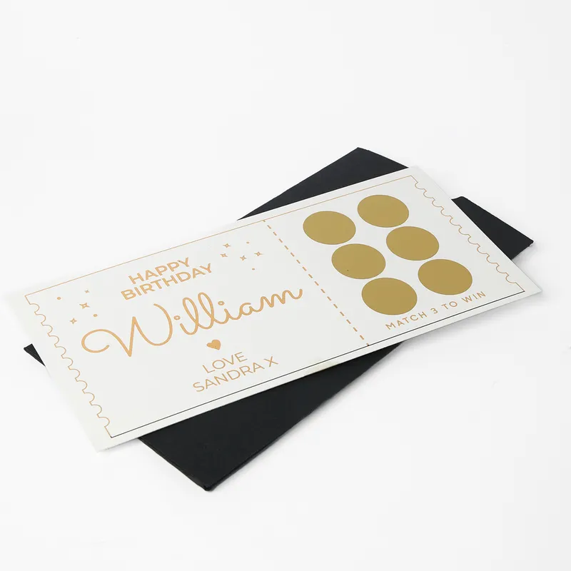 Personalised Birthday Scratch Card Gift