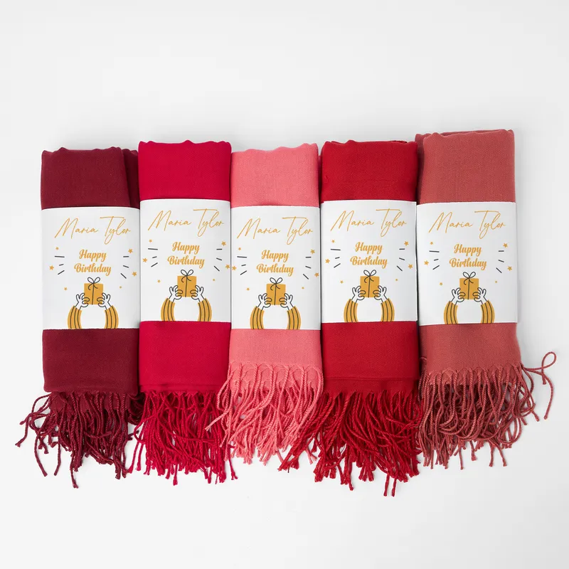 Personalized Birthday Shawl with Name Wrap