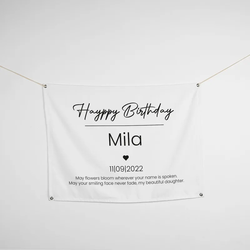 Personalized Birthday Wall Banner - 27 x 37 inches