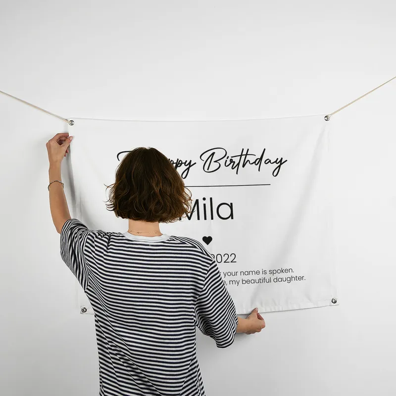 Personalized Birthday Wall Banner - 27 x 37 inches