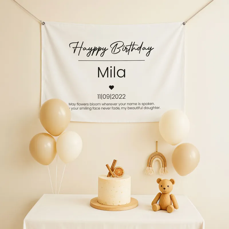 Personalized Birthday Wall Banner - 27 x 37 inches