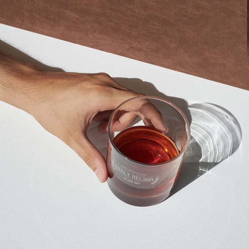 Personalized Birthday Whiskey Glass Gift