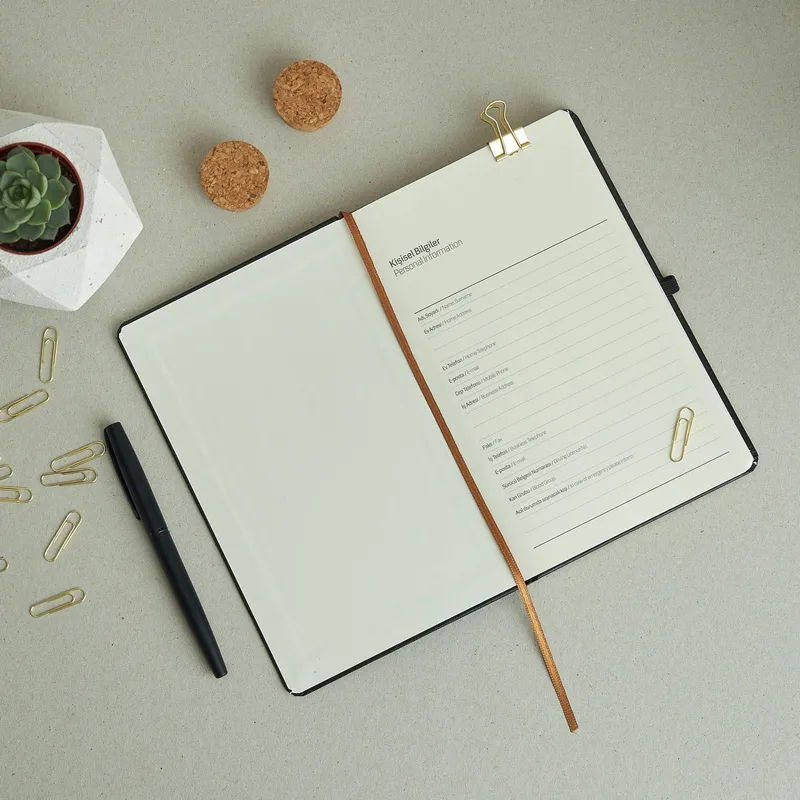 Personalized Black Notebook