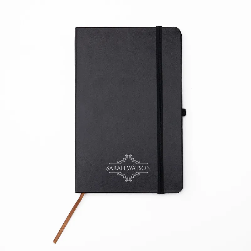 Personalized Black Notebook
