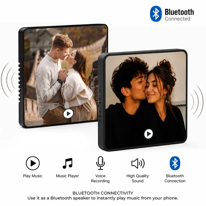 Personalized Bluetooth Music Magnet with Voice Recording