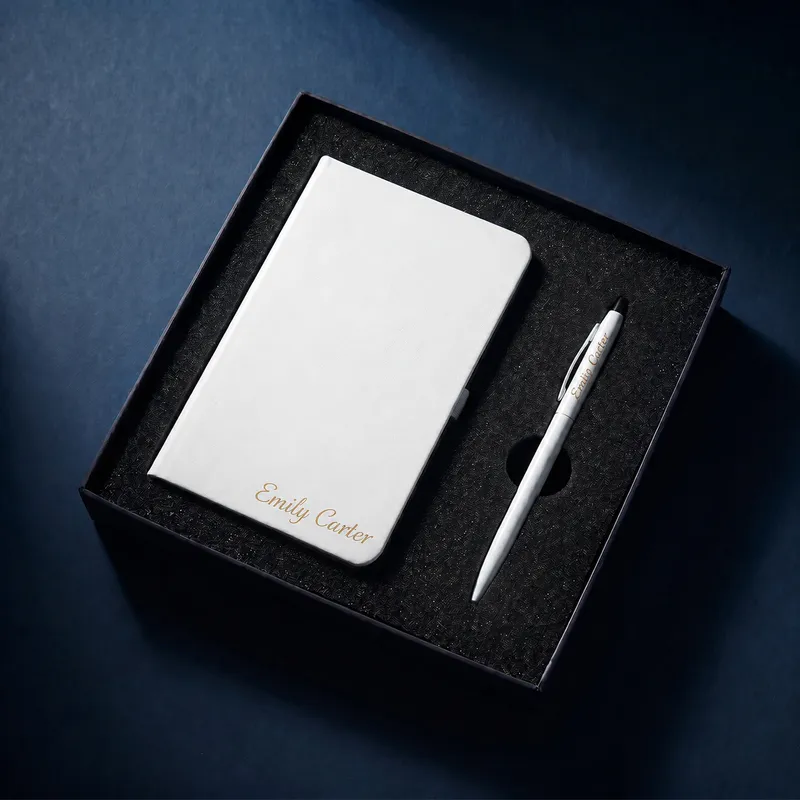 Personalized Boxed Pen and Notebook Set