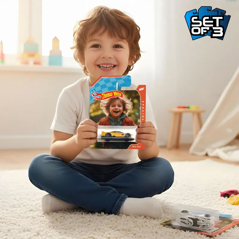 Personalised Boxed Toy Car with Photo Gift