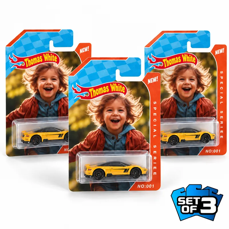 Personalised Boxed Toy Car with Photo Gift