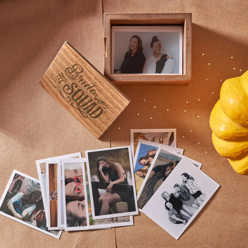 Personalised Bride Squad Photo Keepsake Box for Weddings