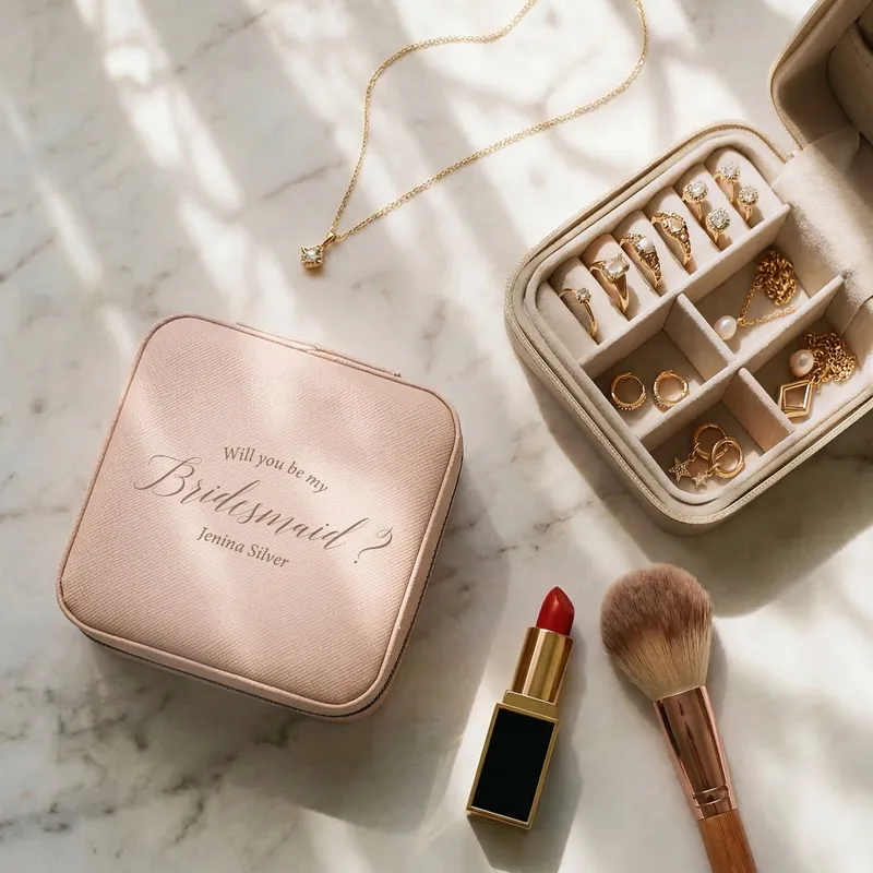 Personalized Bridesmaid Jewelry Organizer Box