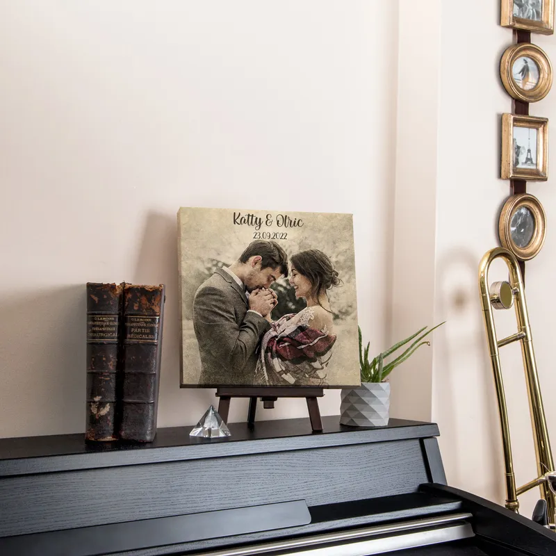 Personalized Canvas Photo Print as Gift for Sİgnificant Other