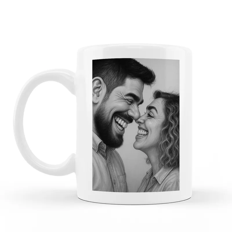 Personalized Caricature Photo Mug Gift