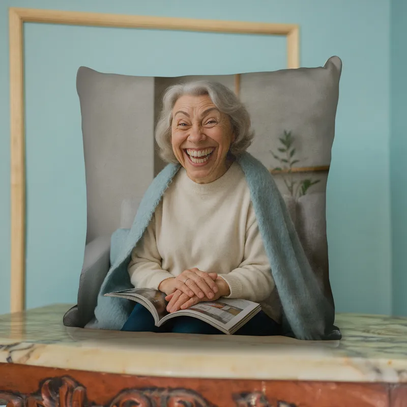 Personalized Caricature Photo Pillow