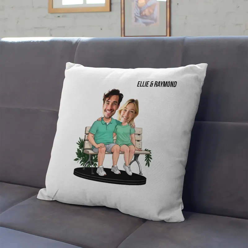 Personalized Cartoon Couple Pillow for Unique Gifts