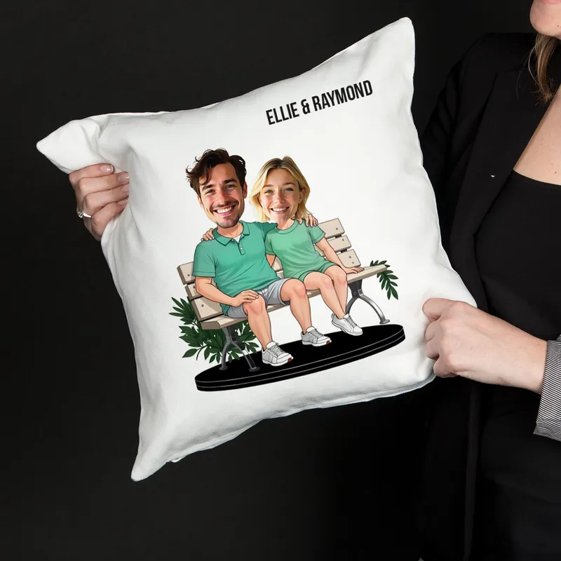 Personalized Cartoon Couple Pillow for Unique Gifts