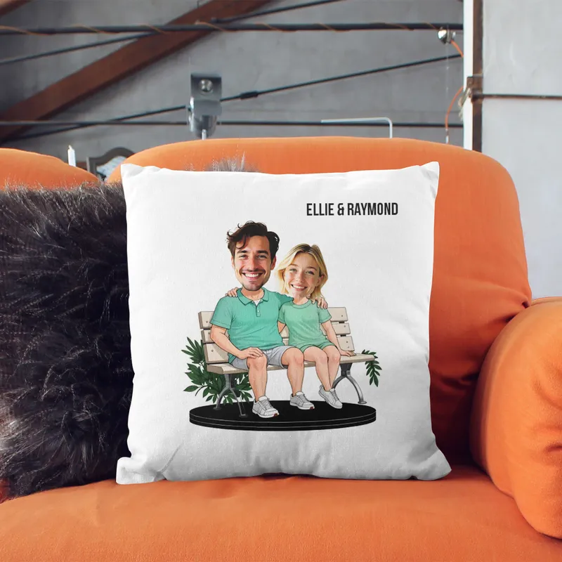 Personalized Cartoon Couple Pillow for Unique Gifts