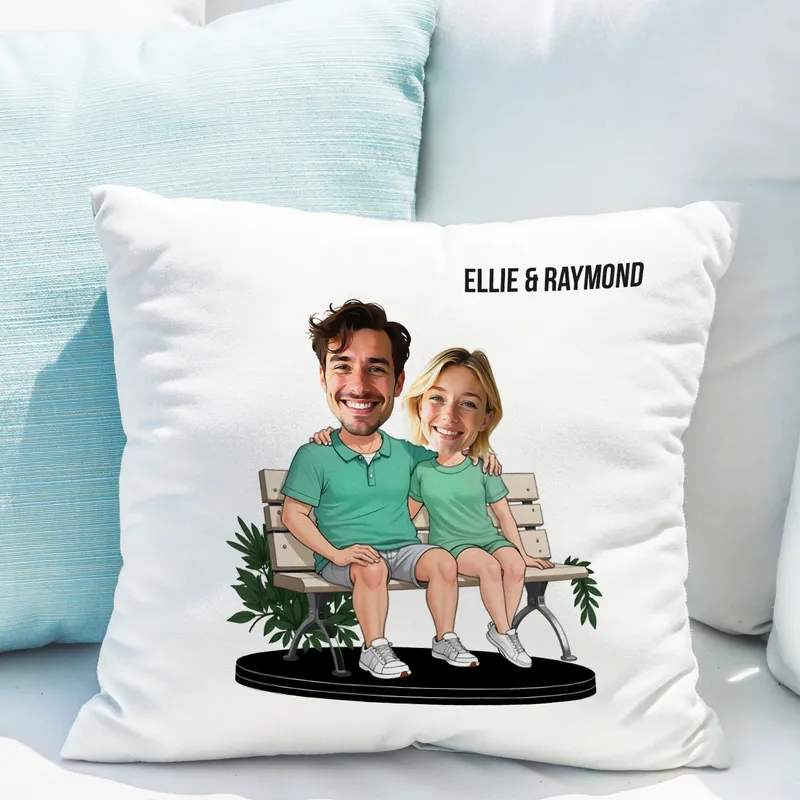 Personalized Cartoon Couple Pillow for Unique Gifts