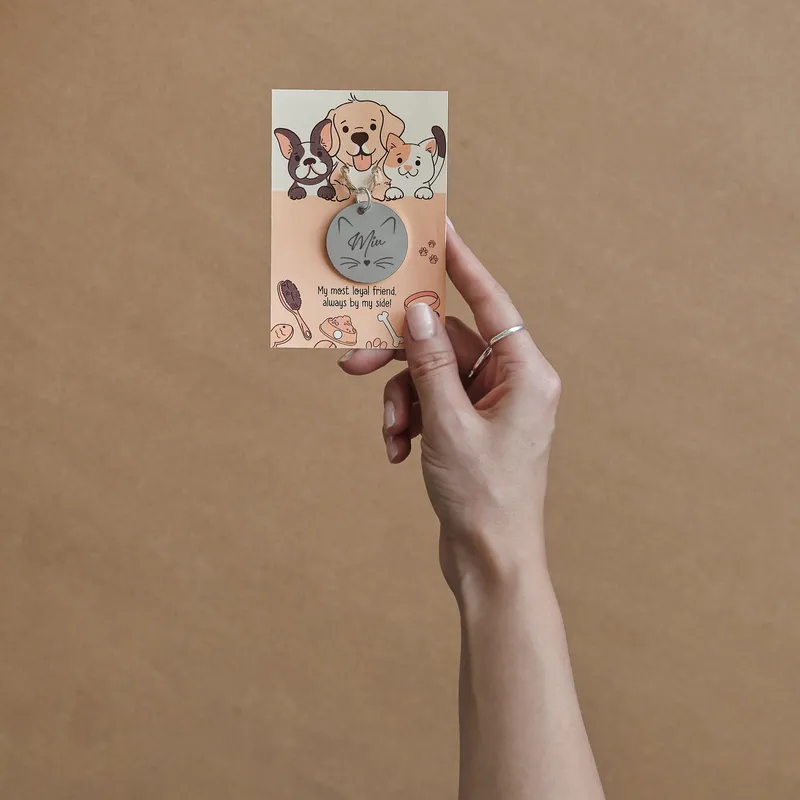 Personalized Cat ID Tag for Cat Lovers