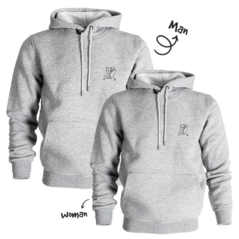 Personalized Cat Lover Matching Couple Sweatshirts