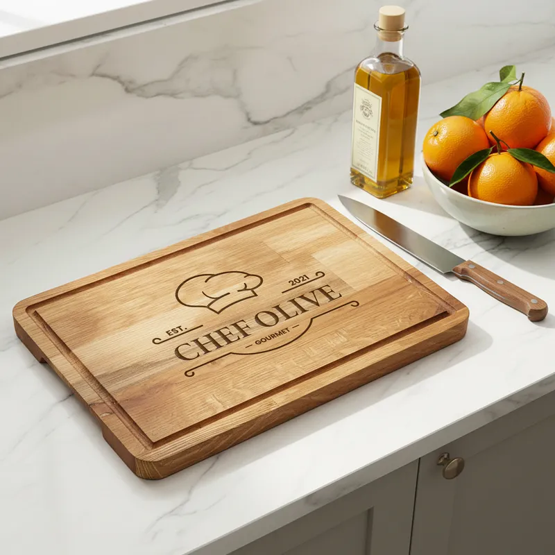 Personalized Chef Name Wooden Cutting Board
