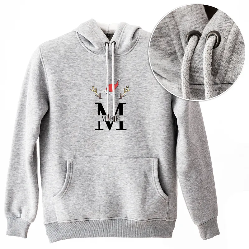 Personalized Christmas Design Hooded Sweatshirt