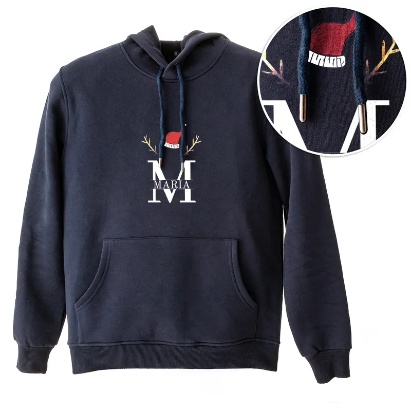 Personalized Christmas Design Hooded Sweatshirt