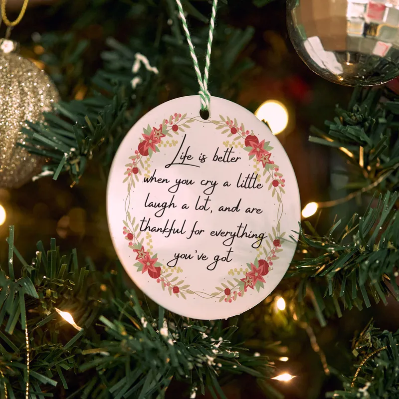 Personalized Christmas Family Photo Ornament