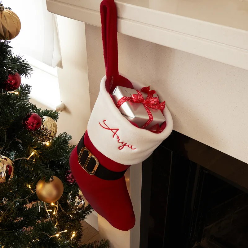 Personalized Christmas Fireplace Stocking