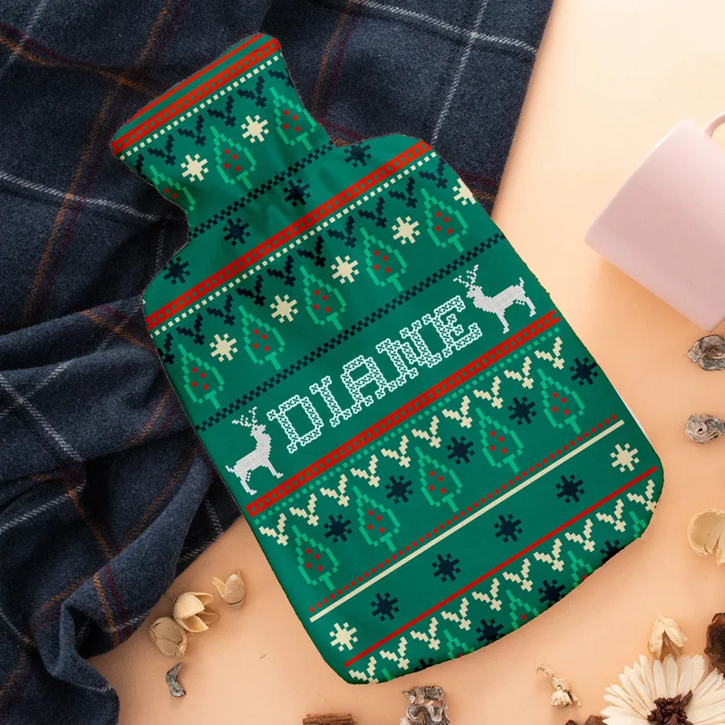 Personalized Christmas Hot Water Bottle Gift