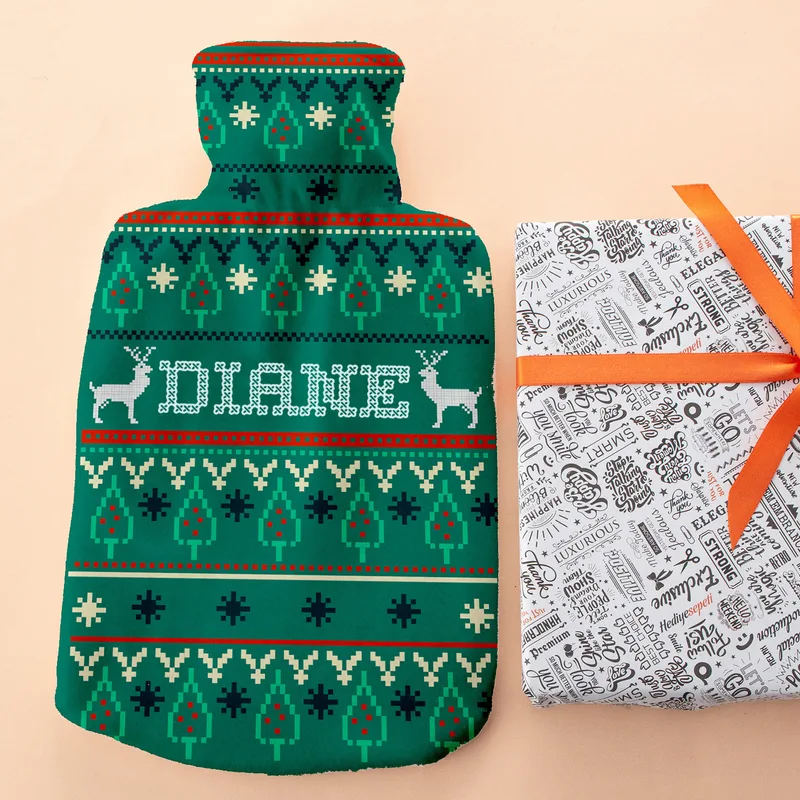 Personalized Christmas Hot Water Bottle Gift