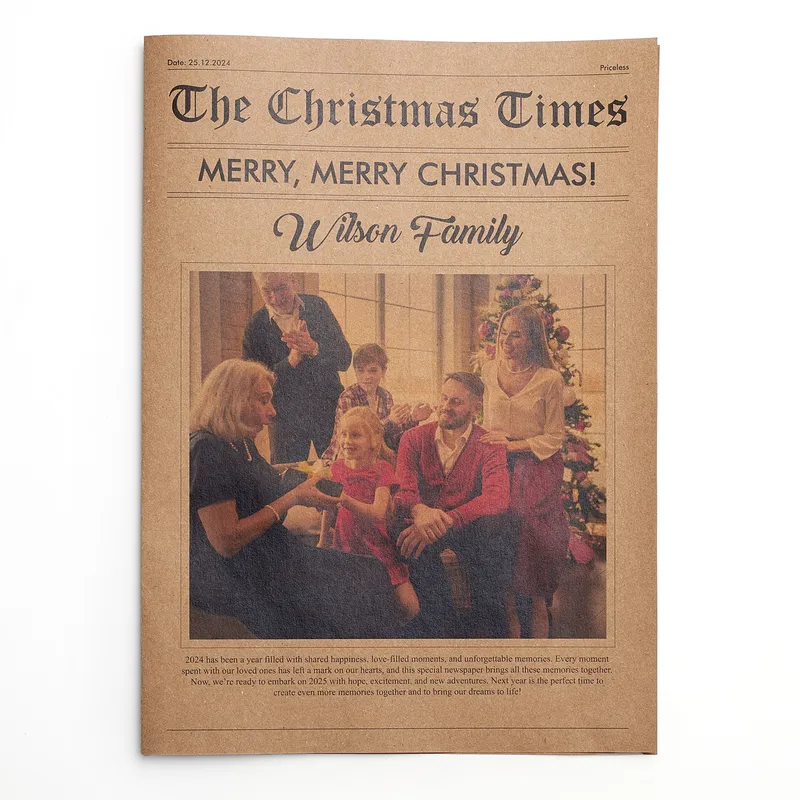 Personalized Christmas Newspaper