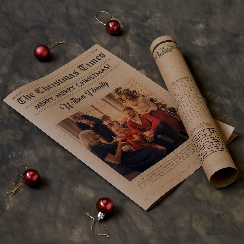 Personalized Christmas Newspaper