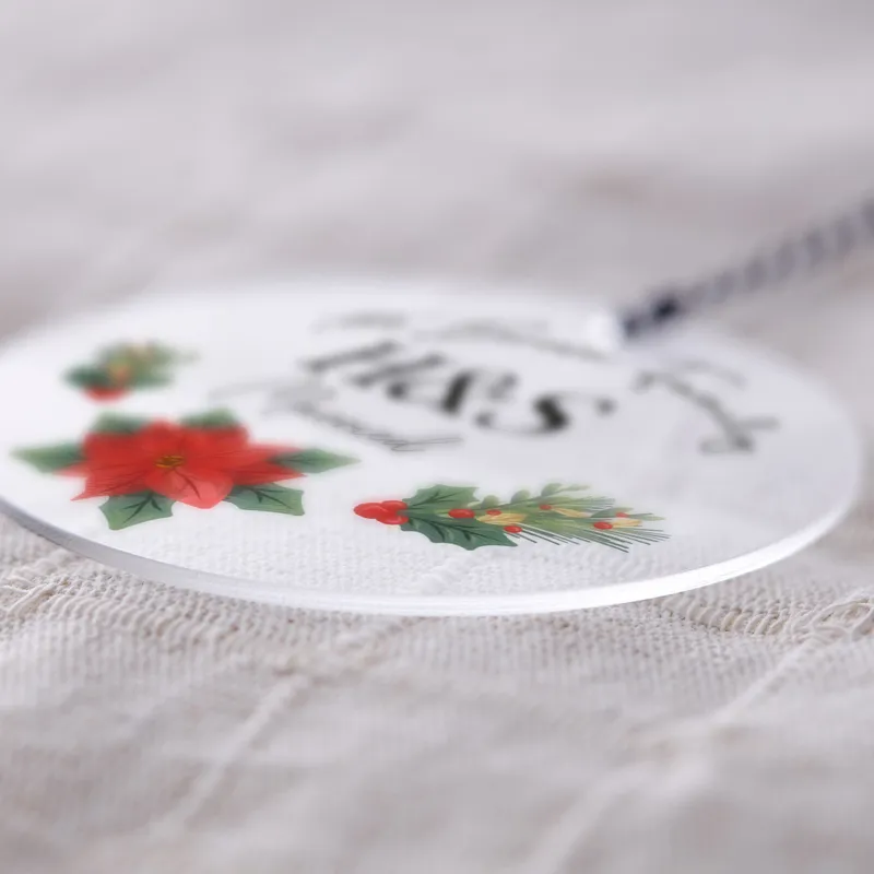 Personalized Christmas Ornament with Letters