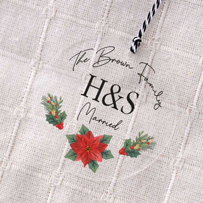 Personalized Christmas Ornament with Letters