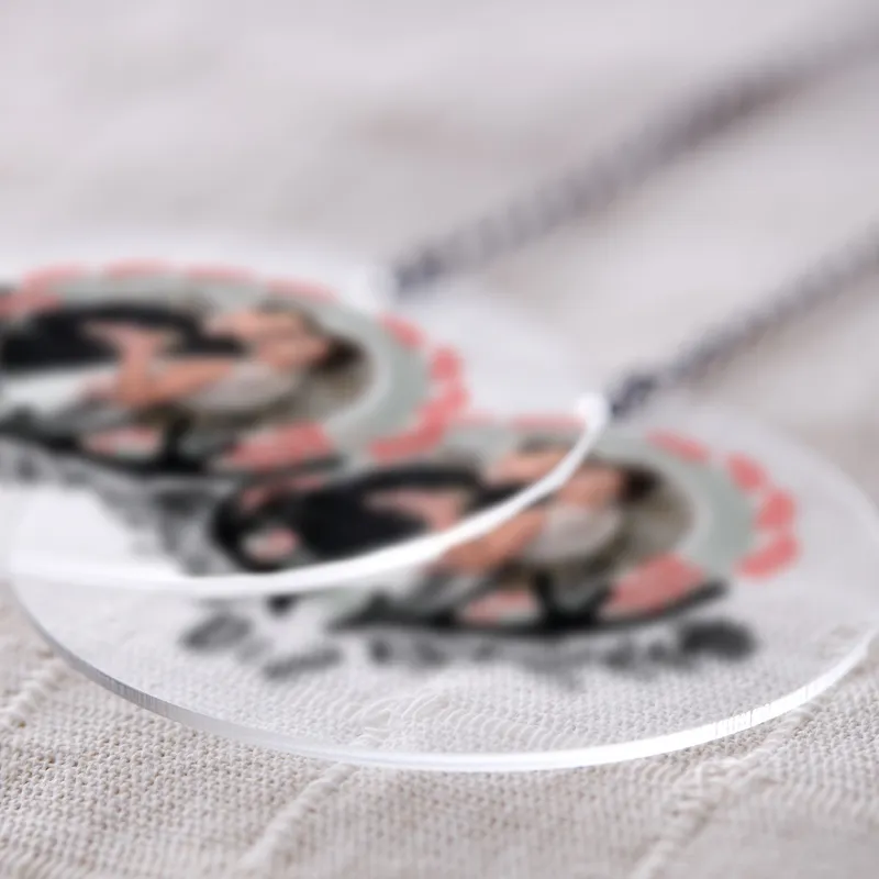 Personalized Christmas Ornament with Letters and Photo